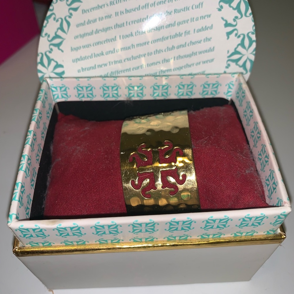 Gold rustic Cuff Bracelet